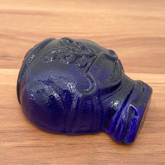 Vintage Handmade Cobalt Blue Art Glass Paperweight - Picture 4 of 11